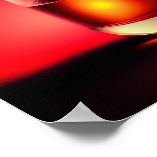 紅薔薇の花 ポスター (角)