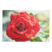 紅薔薇の花 枕カバー (裏面)