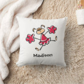 紅赤チアリーダー クッション (ブランケット)