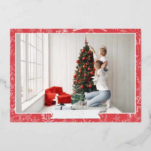 紅銀箔 箔シーズンカード (正面)