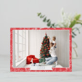 紅銀箔 箔シーズンカード (立ち正面)