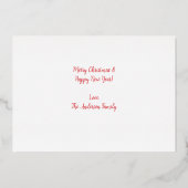 紅銀箔 箔シーズンカード (裏面)