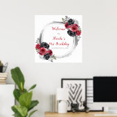 紅銀花エレガント誕生会 ポスター (ホームオフィス)