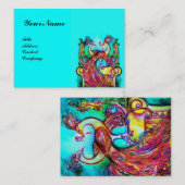 紅青のターカーゼのピーコック 名刺 (正面/裏面)