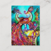 紅青のターカーゼのピーコック 名刺 (裏面)