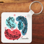 紅青抽象芸術 キーホルダー (裏面)