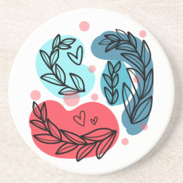 紅青抽象芸術 コースター