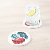 紅青抽象芸術 コースター (側面)