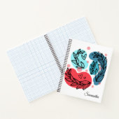 紅青抽象芸術 ノートブック (内部)