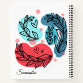 紅青抽象芸術 ノートブック (裏面)