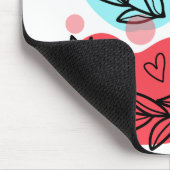 紅青抽象芸術 マウスパッド (コーナー)