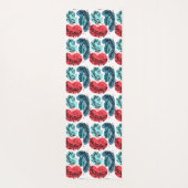 紅青抽象芸術 ヨガマット (裏面)