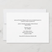 紅骨障害医学校卒業会 招待状 (裏面)