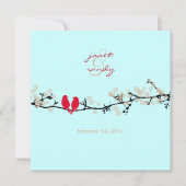 紅鳥、愛鳥/カラフル 招待状 (正面)