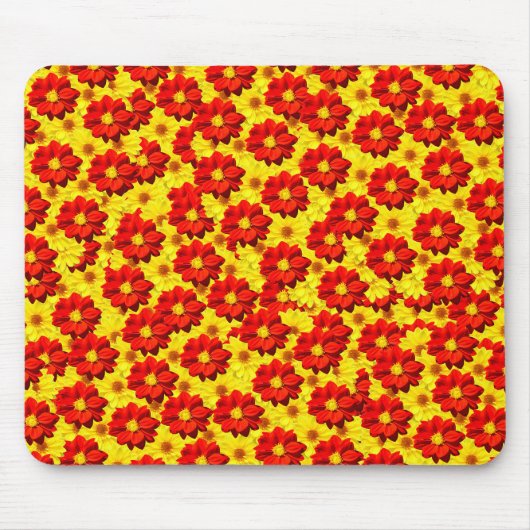 紅黄色の紅花 マウスパッド (正面)