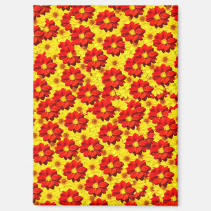 紅黄色の紅花 マグネット