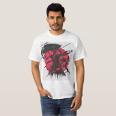 紅黒の侍 Tシャツ (正面フル)