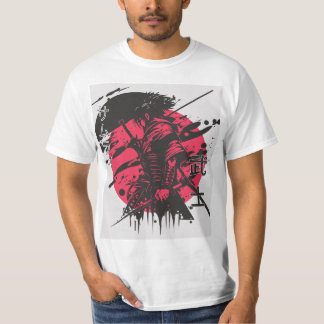 紅黒の侍 Tシャツ