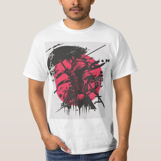 紅黒の侍 Tシャツ (正面)