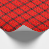 紅黒格子包み紙 ラッピングペーパー (コーナー)