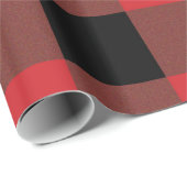 紅黒格子包み紙 ラッピングペーパー (ロールコーナー)