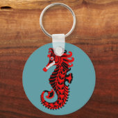 紅黒海馬 キーホルダー (正面)