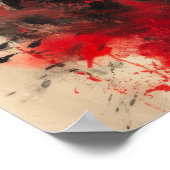 紅黒芸妓の侍ポスター ポスター (角)