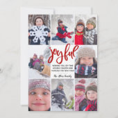 紅8の写真でうれしい |クリスマスフォトカード シーズンカード (正面)