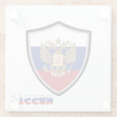 紋ロシアの章 ガラスコースター (裏面)