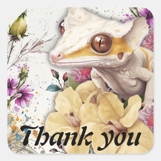 紋付きジェッコとフローラシール スクエアシール (正面)