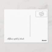 紋付きブットのワイルドフラワー ポストカード (裏面)