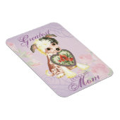 紋付き中国のハート母 マグネット (右側)