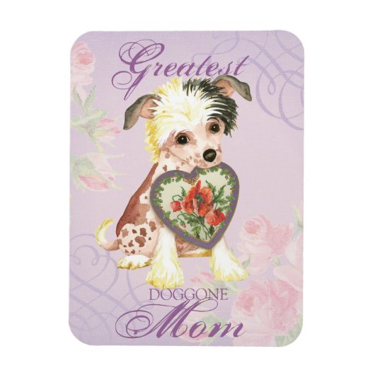 紋付き中国のハート母 マグネット (縦)