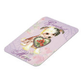 紋付き中国のハート母 マグネット (左側)