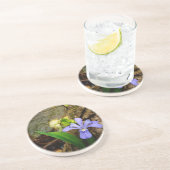 紋付矮性虹彩青紫白花 コースター (側面)
