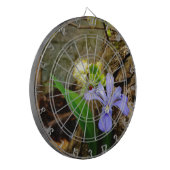 紋付矮性虹彩青紫白花 ダーツボード (正面左)