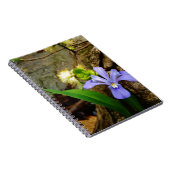 紋付矮性虹彩青紫白花 ノートブック (右側)