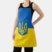 紋章のあるウクライナ国旗 エプロン (インサイチュ)