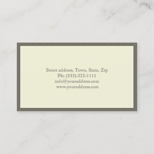 紋章のドル札王室のなモノグラムのでクールなカード 名刺 (裏面)