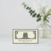 紋章のドル札王室のなモノグラムのでクールなカード 名刺 (スタンド正面)