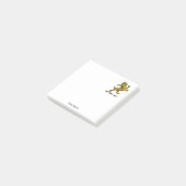 紋章のライオン 立像のクレストエンブレムC ポストイット (アングル)