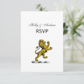 紋章のライオン 立像のクレストエンブレムC 出欠カード (スタンド正面)