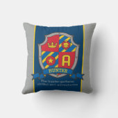 紋章の名前と意味の手紙Hハンター少年の枕 クッション (裏面)