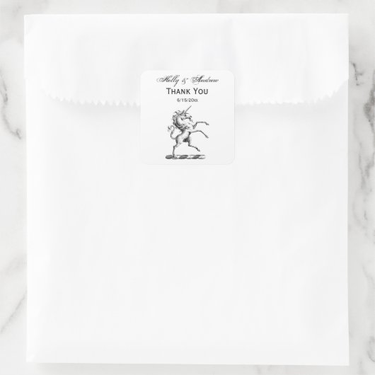 紋章の紋章の紋章の紋章 スクエアシール (バッグ)