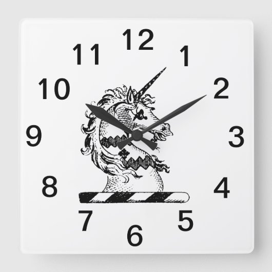 紋章の紋章の紋章の紋章 スクエア壁時計 (正面)