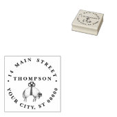 紋章の縞模様の羊毛の羊の紋章エンブレム ラバースタンプ (押印)