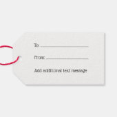 紋章の翼コートを持つ紋章ハート ギフトタグ (裏面横)