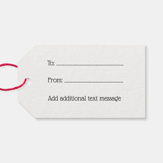 紋章の翼コートを持つ紋章ハート ギフトタグ (裏面横)