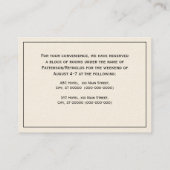 紋章の翼コートを持つ紋章ハート 名刺 (裏面)