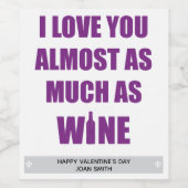 （紋章の）フラ・ダ・リおもしろい近く ワインラベル (シングルラベル)